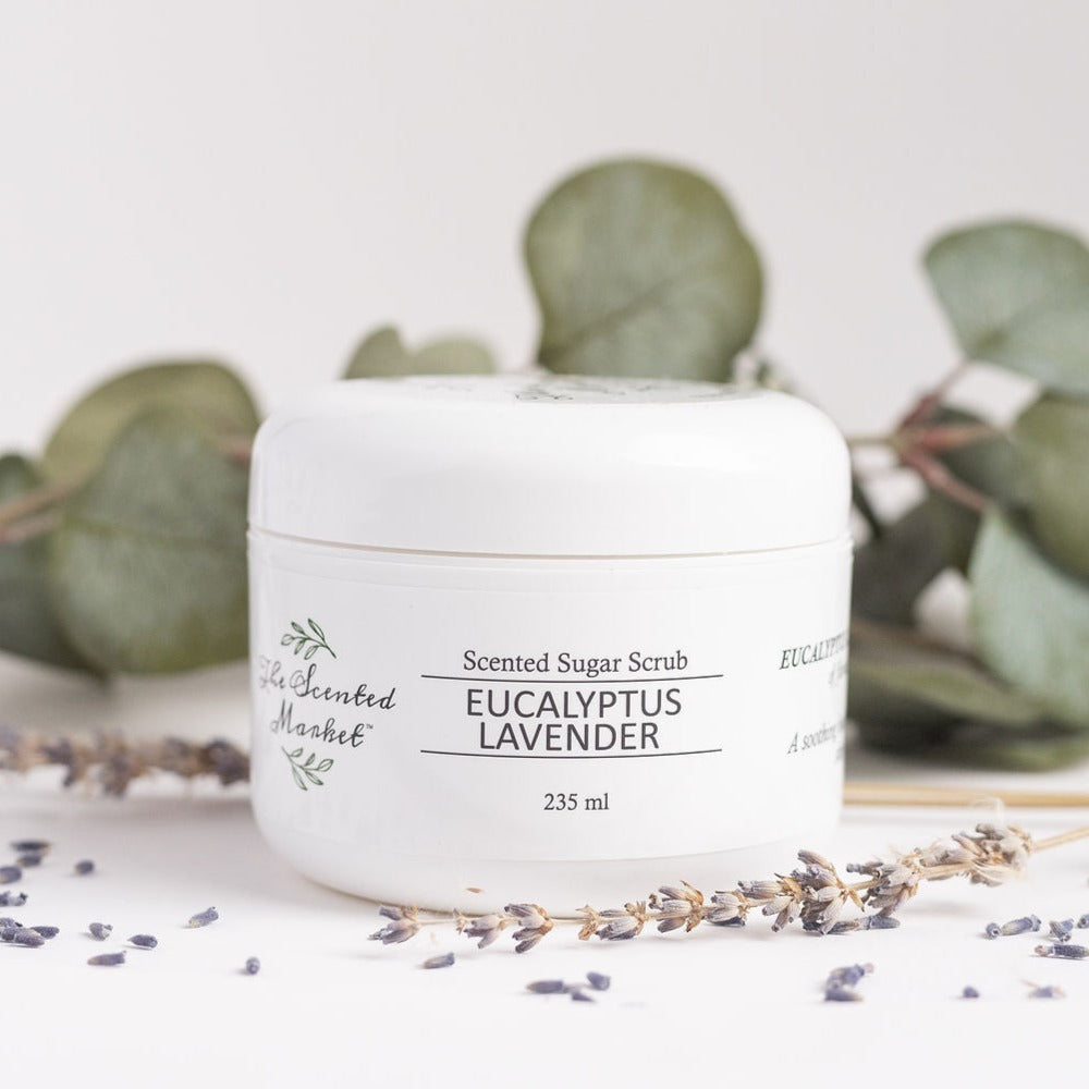 EUCALYPTUS LAVENDER Scented Sugar Scrub - The Scented Market