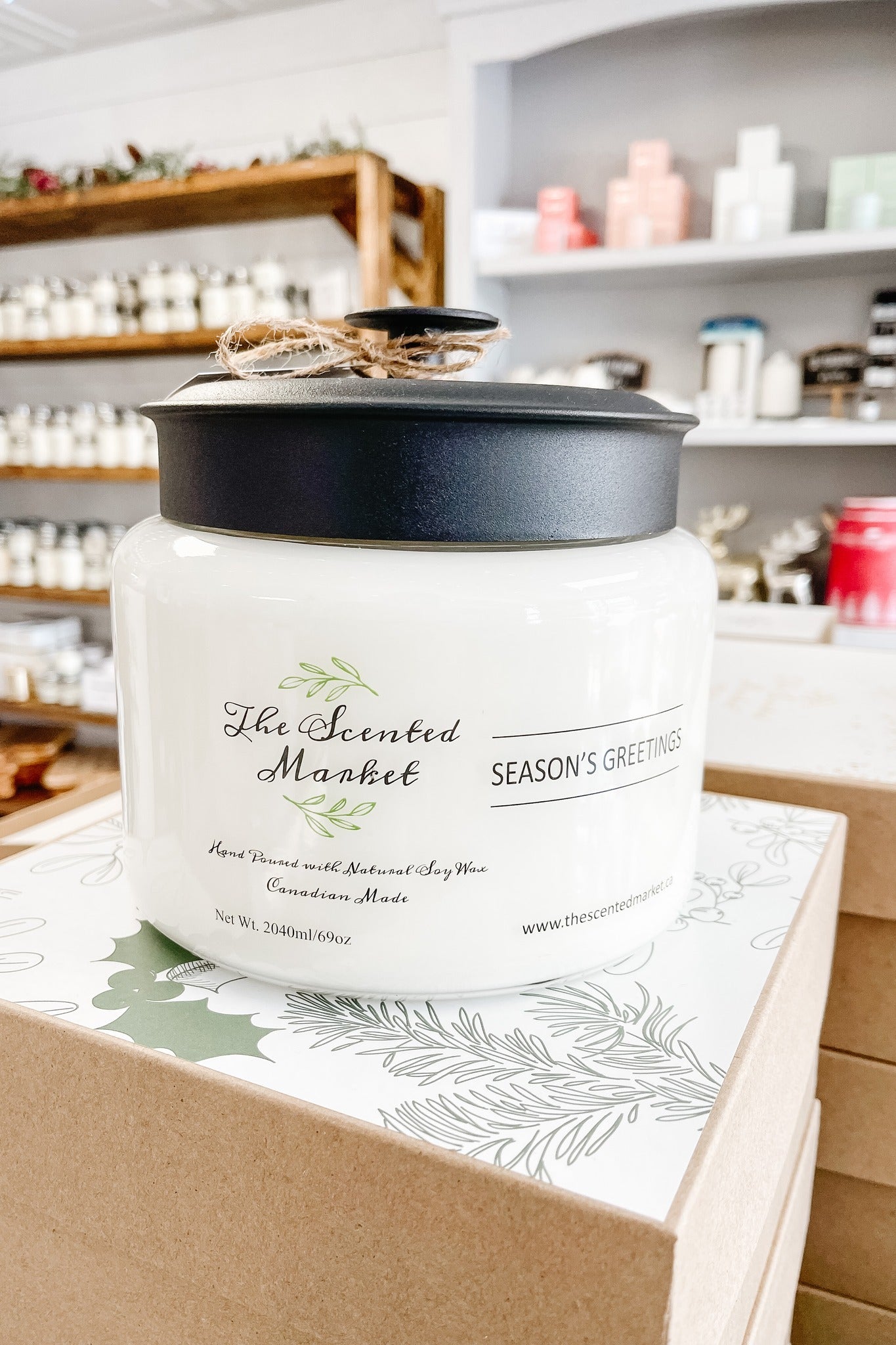 4 Wick Winter Collection Soy Wax Candle – Seasons Greetings - The Scented Market Candles