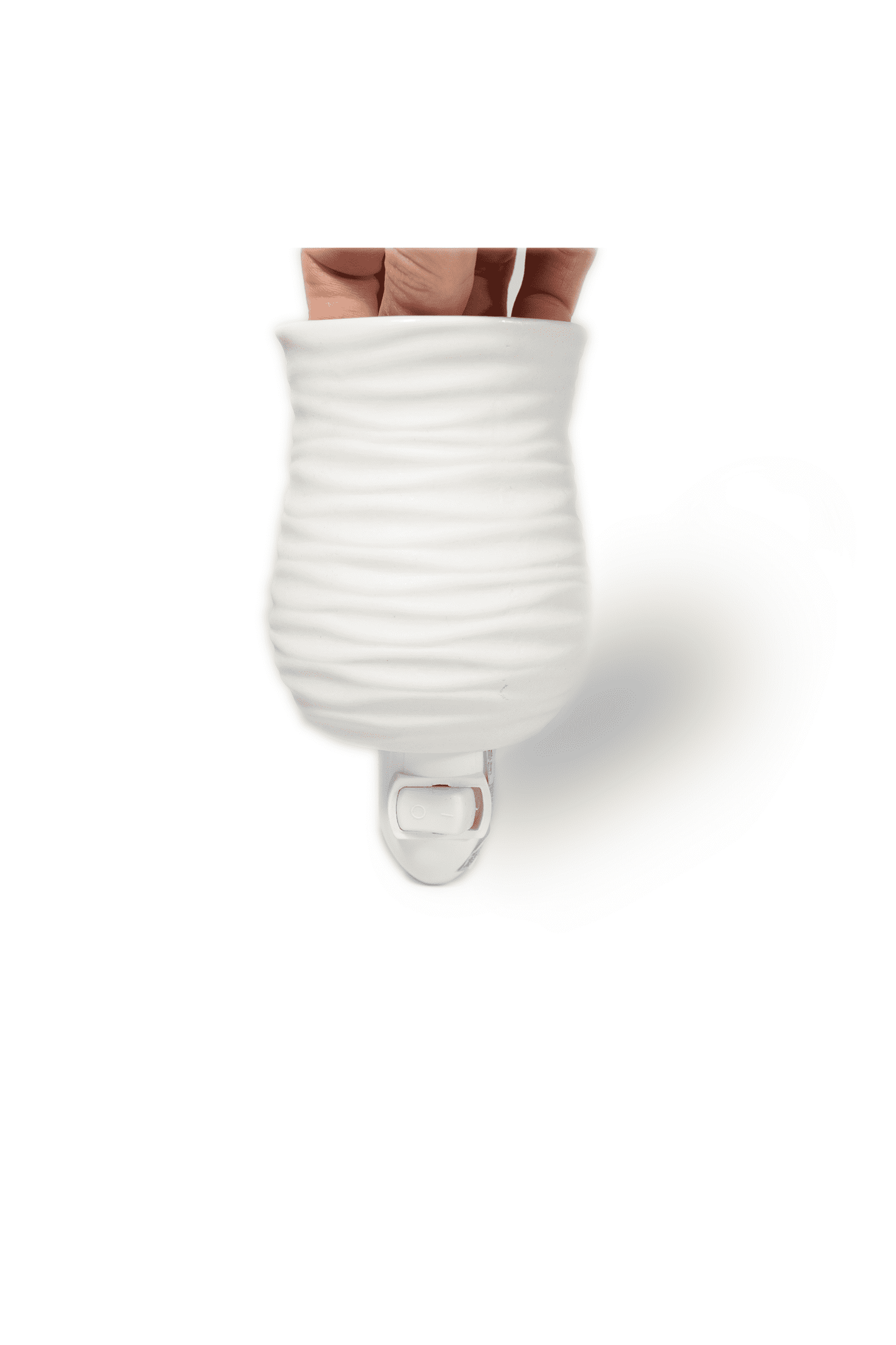 Wax Melter / Warmer - Matte White Swirl - The Scented Market