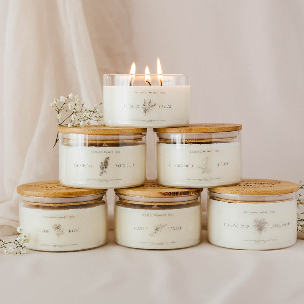 Pure PATCHOULI Soy Wax Candle 14 oz - The Scented Market