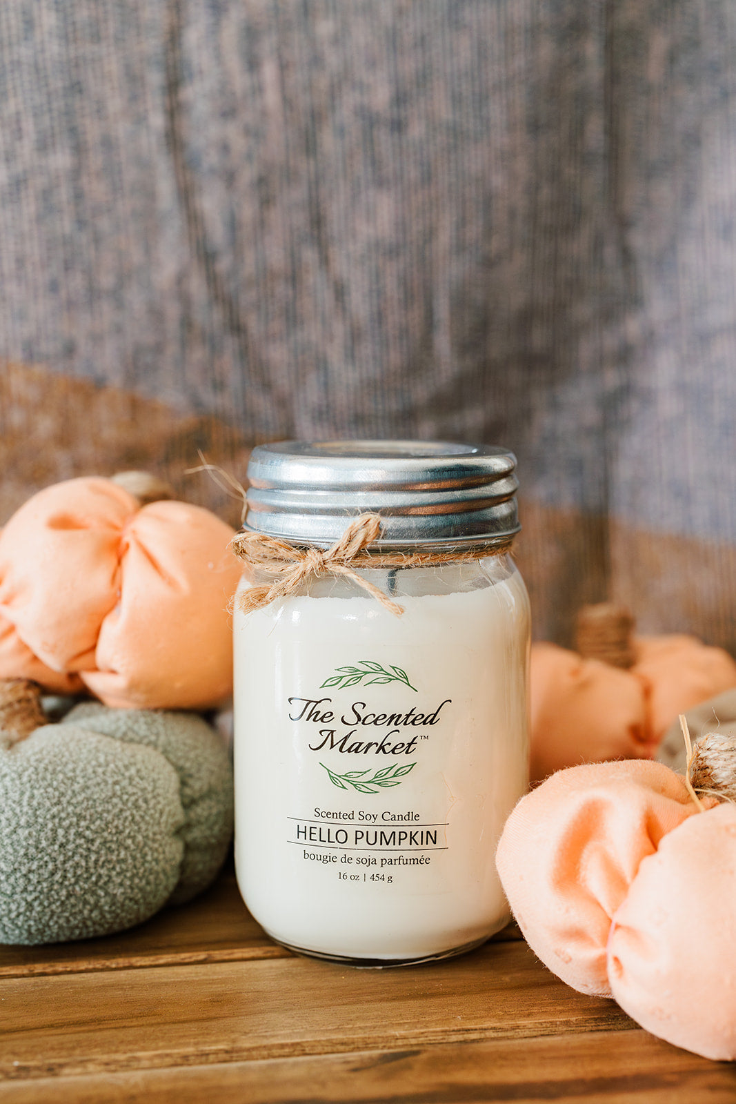 HELLO PUMPKIN Soy Wax Candle 16 oz - The Scented Market