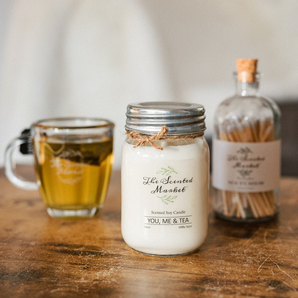 YOU, ME & TEA Soy Wax Candle 16 oz - The Scented Market