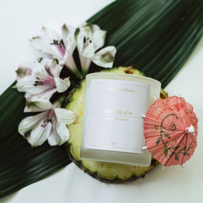 PIÑA COLADA Soy Wax Candle 6 oz - The Scented Market