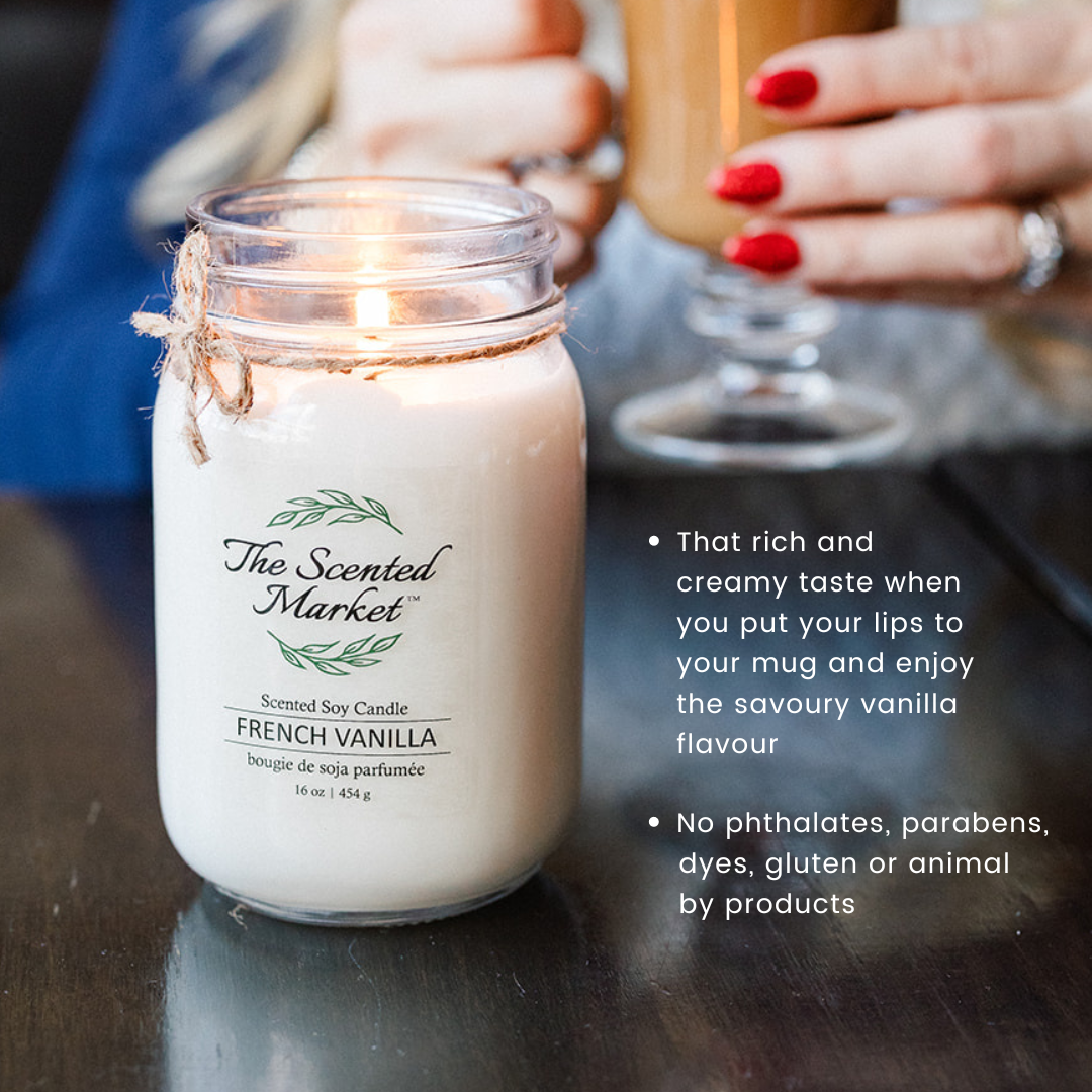 FRENCH VANILLA Soy Wax Candle 16 oz