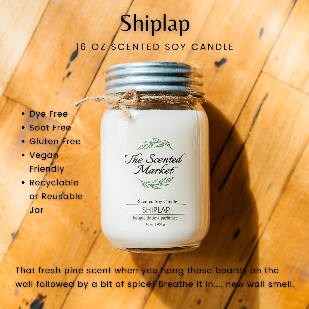 SHIPLAP Soy Wax Candle 16 oz