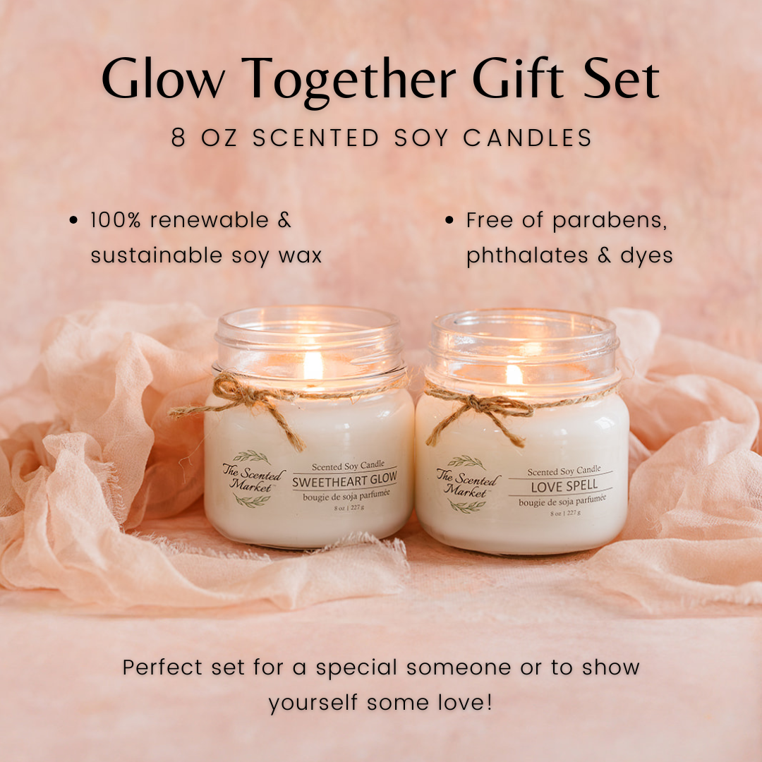 Glow Together Candle Gift Set – Sweetheart Glow & Love Spell