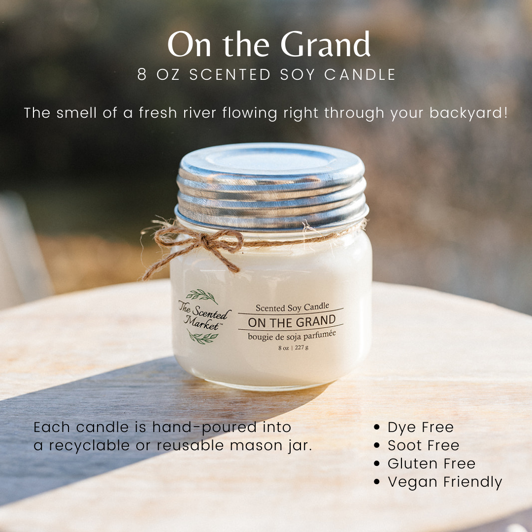 ON THE GRAND Soy Wax Candle 8 oz - The Scented Market