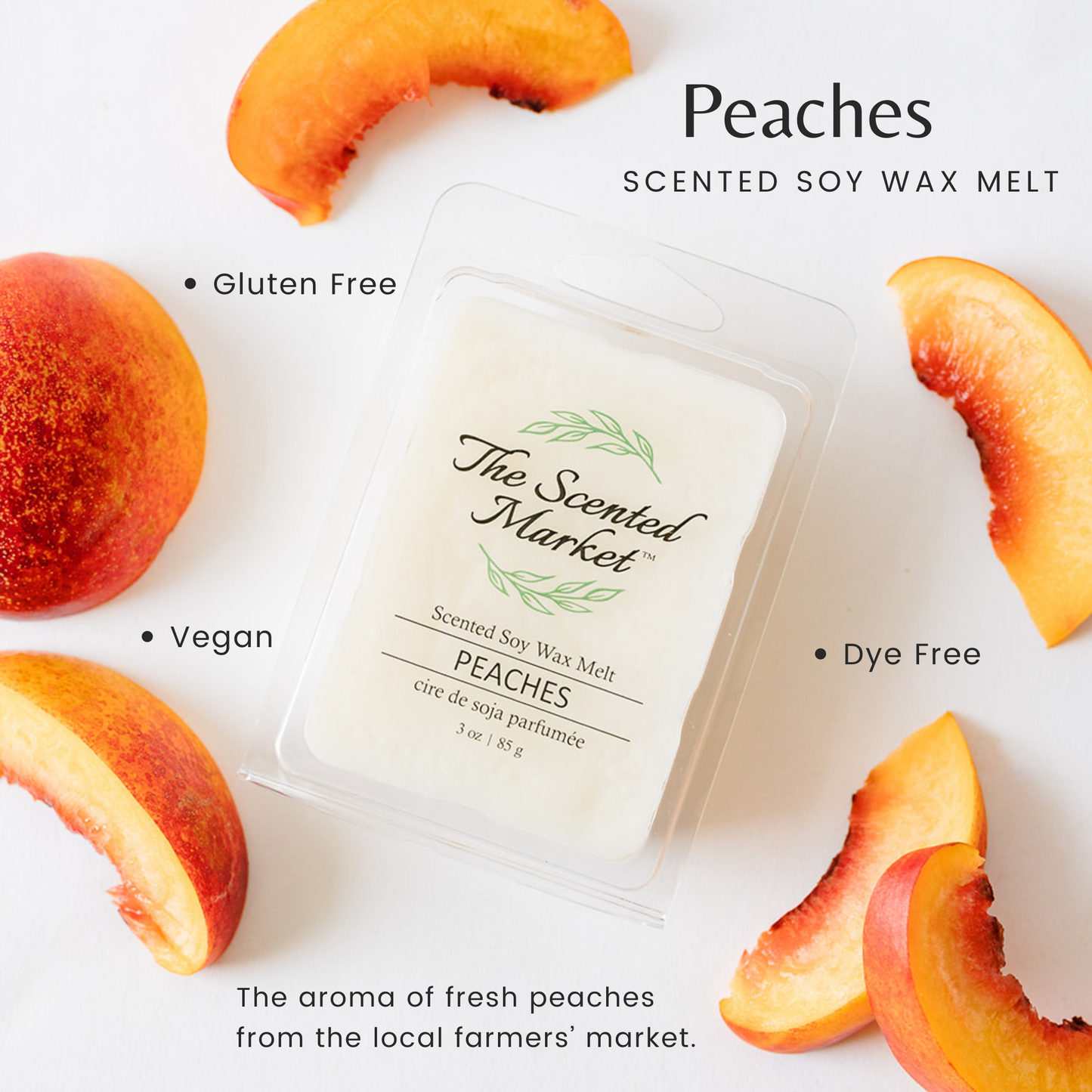 PEACHES Soy Wax Melt - The Scented Market
