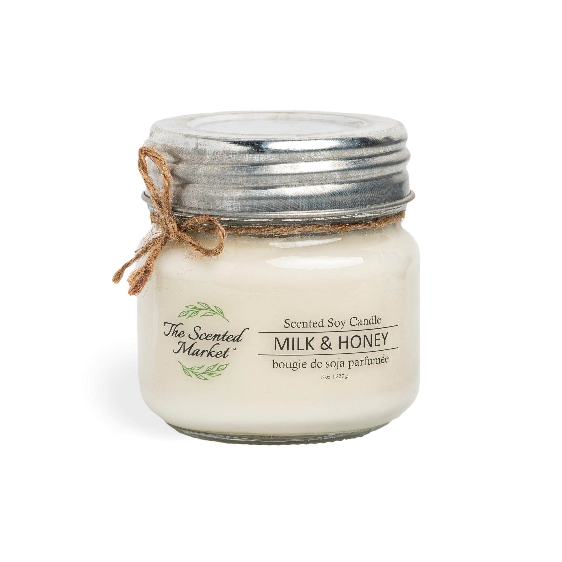 MILK & HONEY Soy Wax Candle 8 oz - The Scented Market