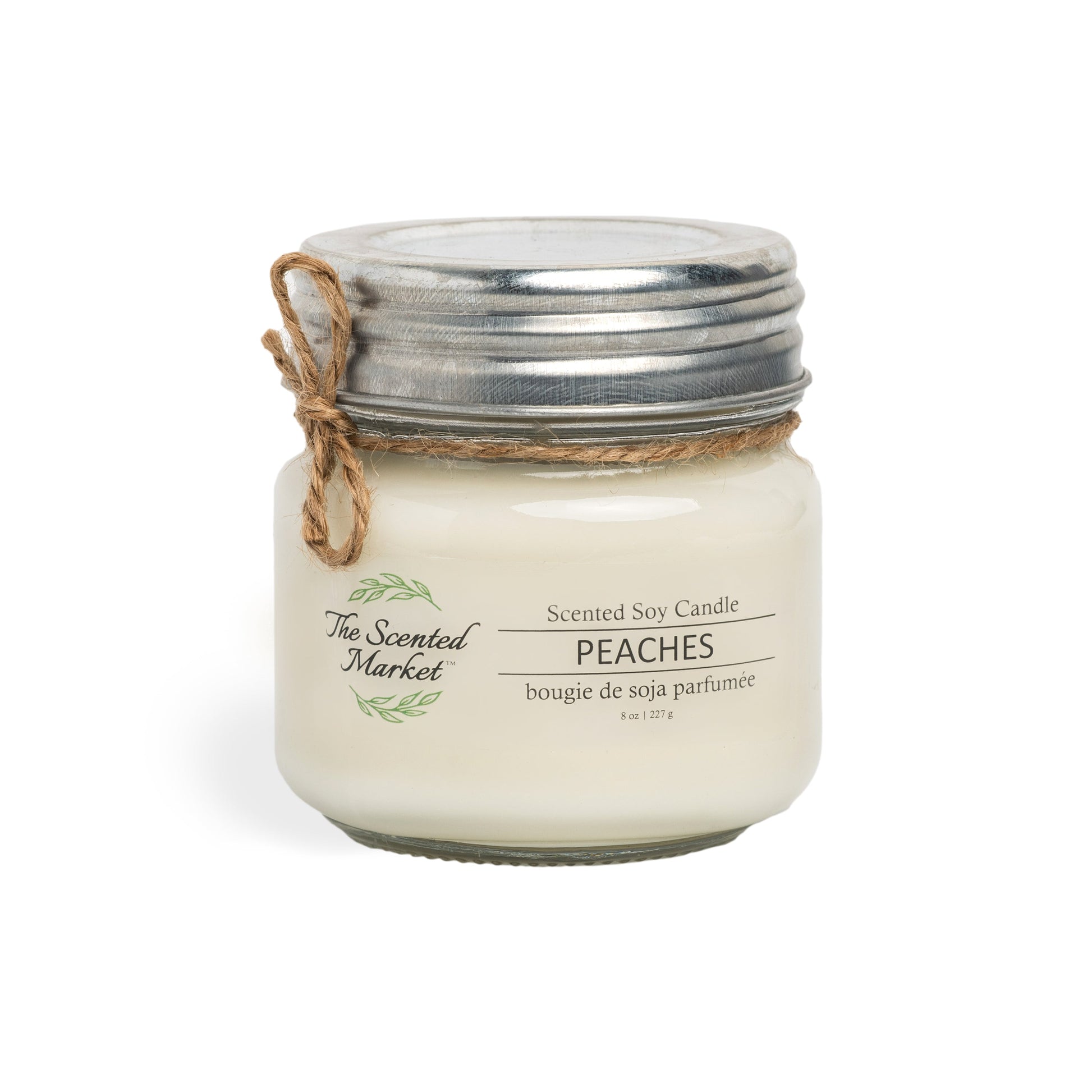 PEACHES Soy Wax Candle 8 oz - The Scented Market