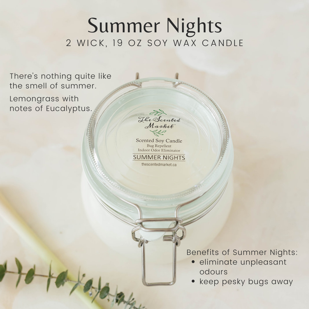 SUMMER NIGHTS 2 wick Soy Candle - The Scented Market