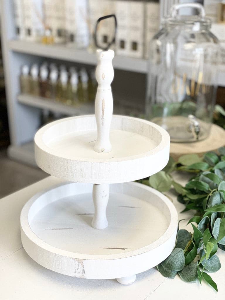 Two Tiered Tray - The Scented Market