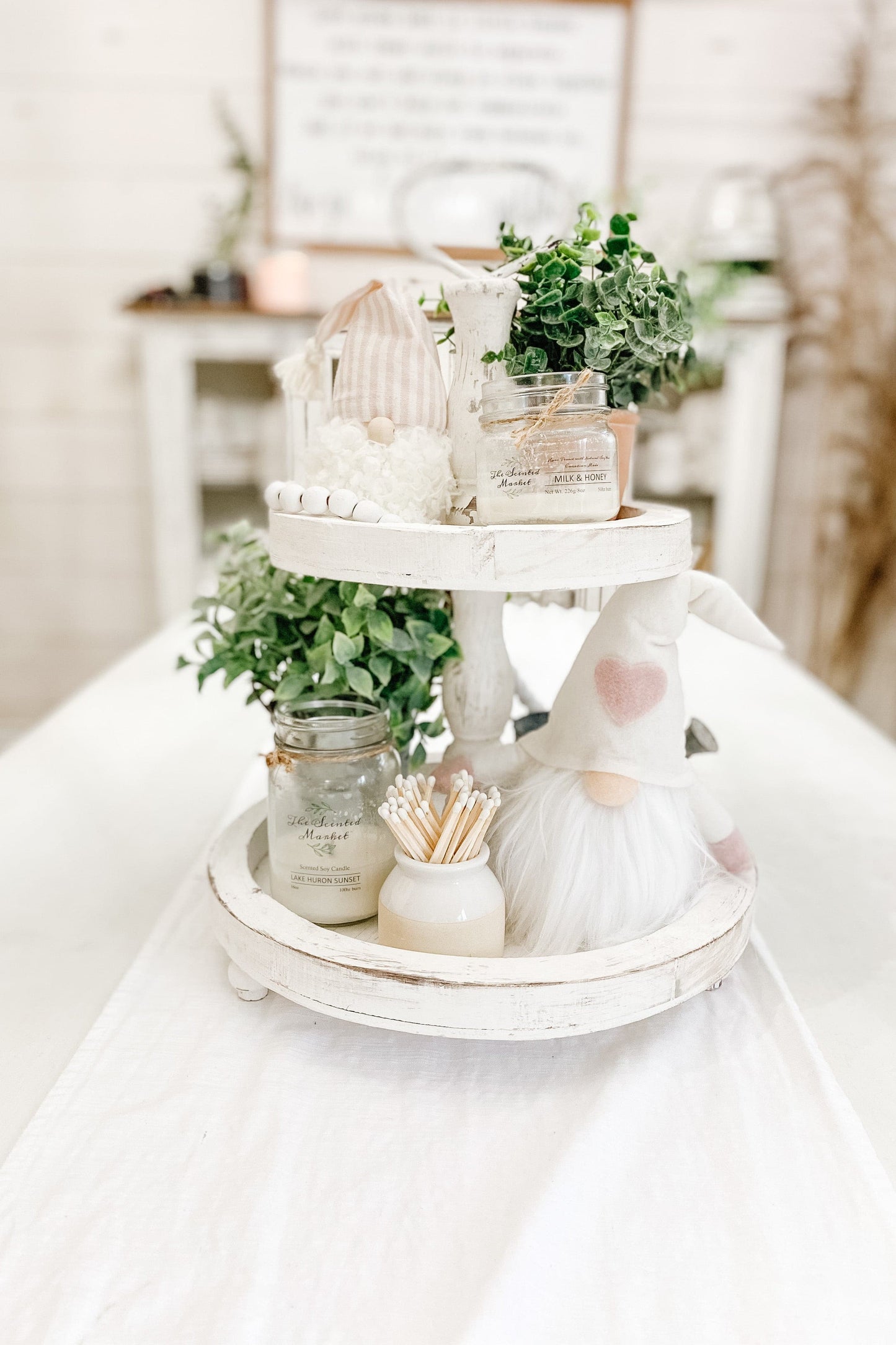 Two Tiered Tray - The Scented Market