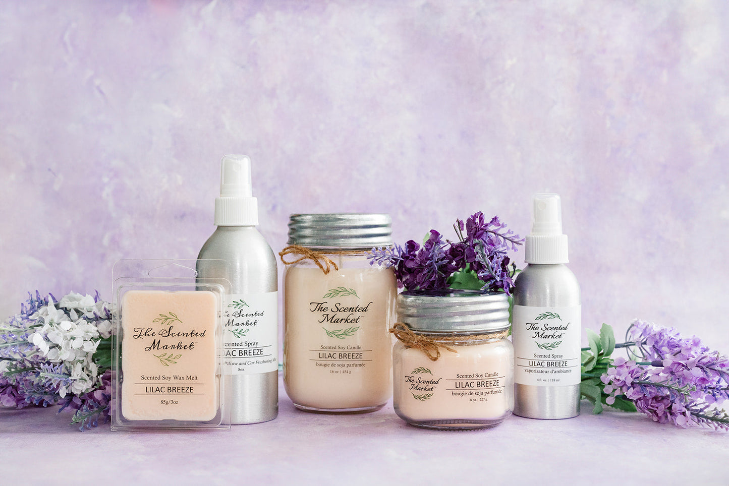 LILAC BREEZE Soy Wax Candle 8 oz
