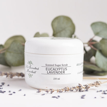 EUCALYPTUS LAVENDER Scented Sugar Scrub - The Scented Market 