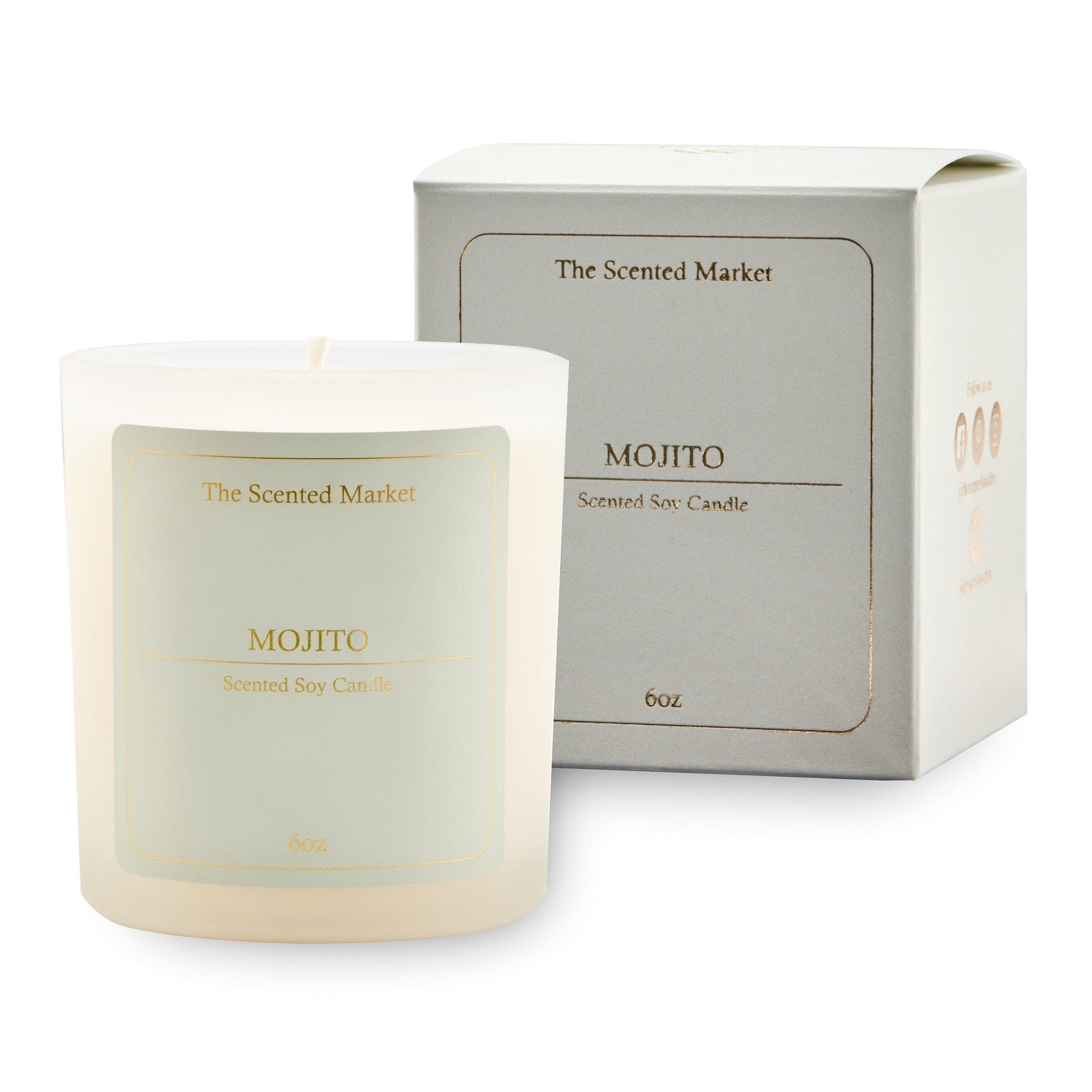 MOJITO Soy Wax Candle 6 oz - The Scented Market 