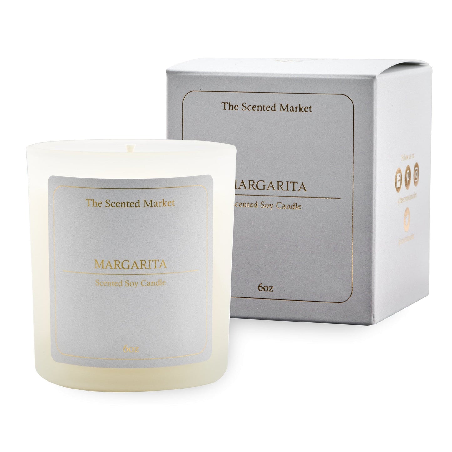 MARGARITA Soy Wax Candle 6 oz - The Scented Market 