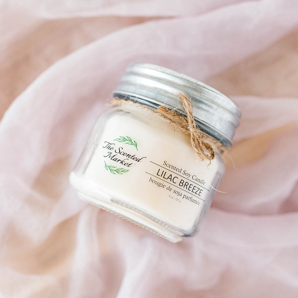 LILAC BREEZE Soy Wax Candle 8 oz - The Scented Market 