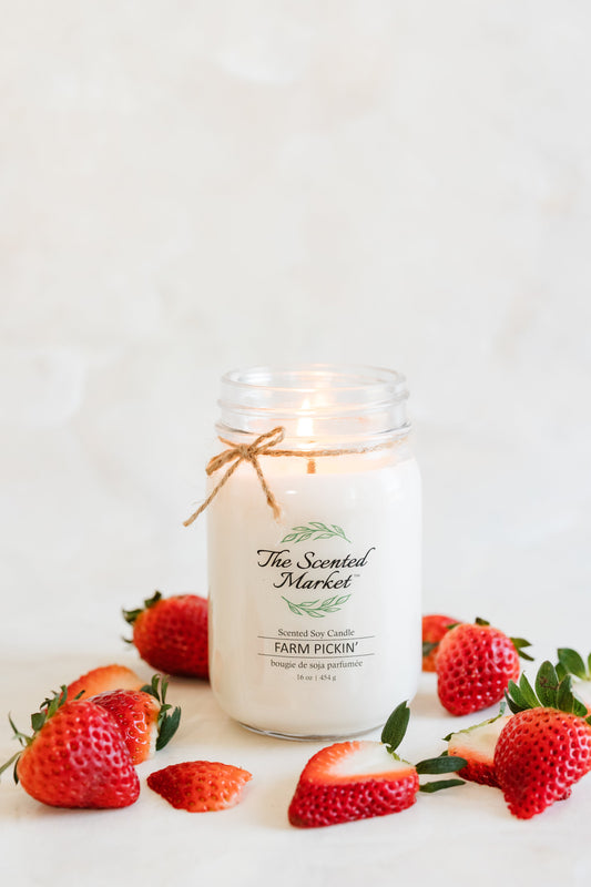 FARM PICKIN' Soy Wax Candle 16 oz - The Scented Market 