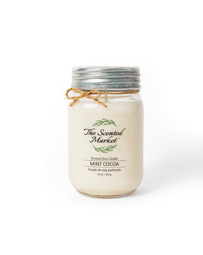 MINT COCOA Soy Wax Candle 16 oz - The Scented Market 