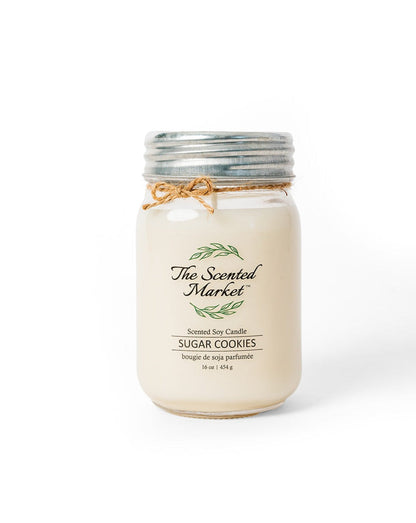 SUGAR COOKIES Soy Wax Candle 16 oz - The Scented Market 