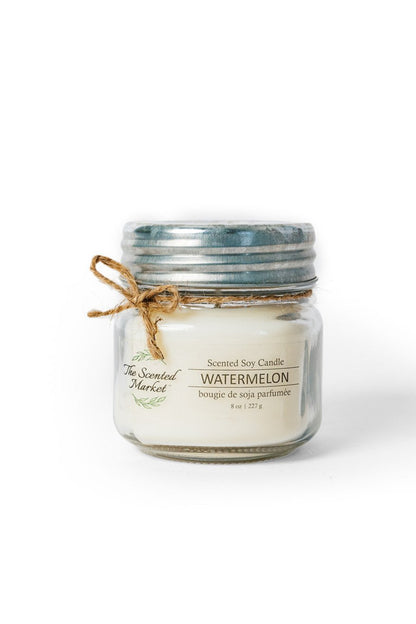Watermelon Soy Wax Candle 8 oz - The Scented Market 