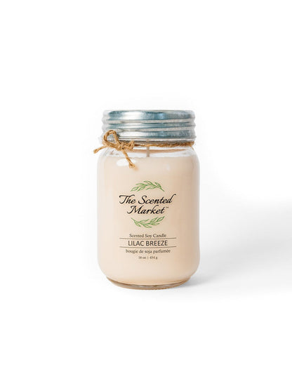 LILAC BREEZE Soy Wax Candle 16 oz - The Scented Market 