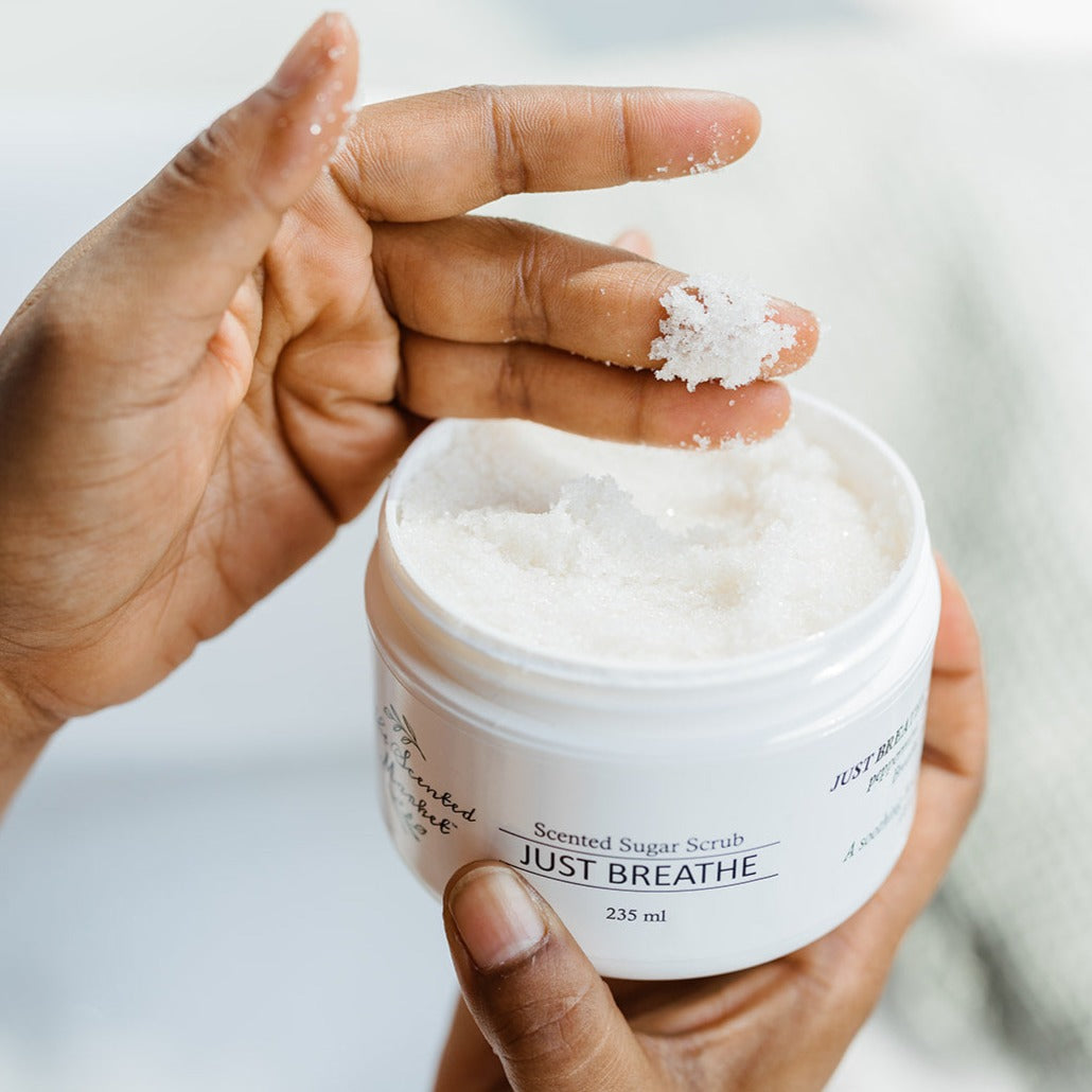 Just Breathe Scented Sugar Scrub: Luxurious Exfoliating Body Scrub for Silky Soft Skin