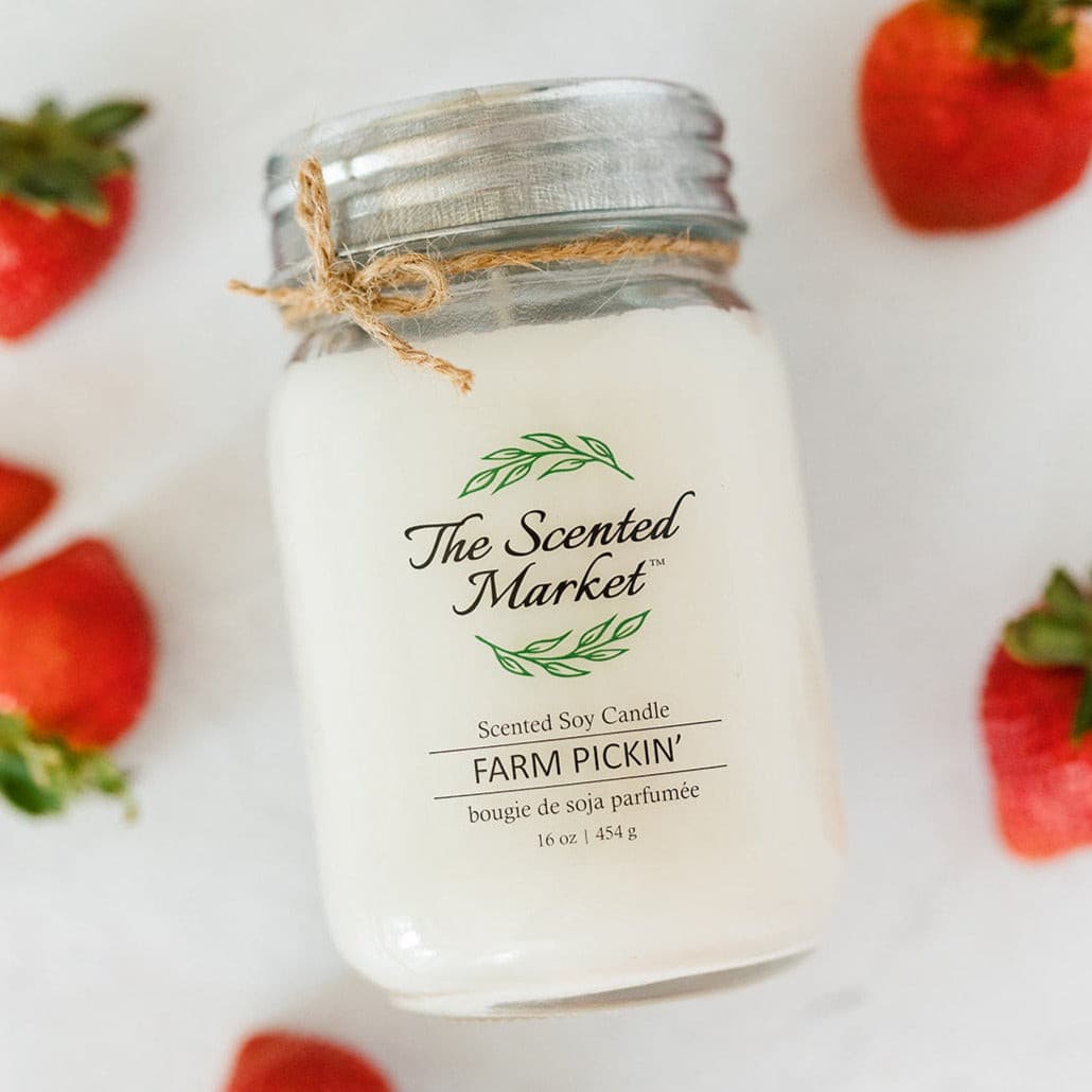 FARM PICKIN' Soy Wax Candle 16 oz - The Scented Market 