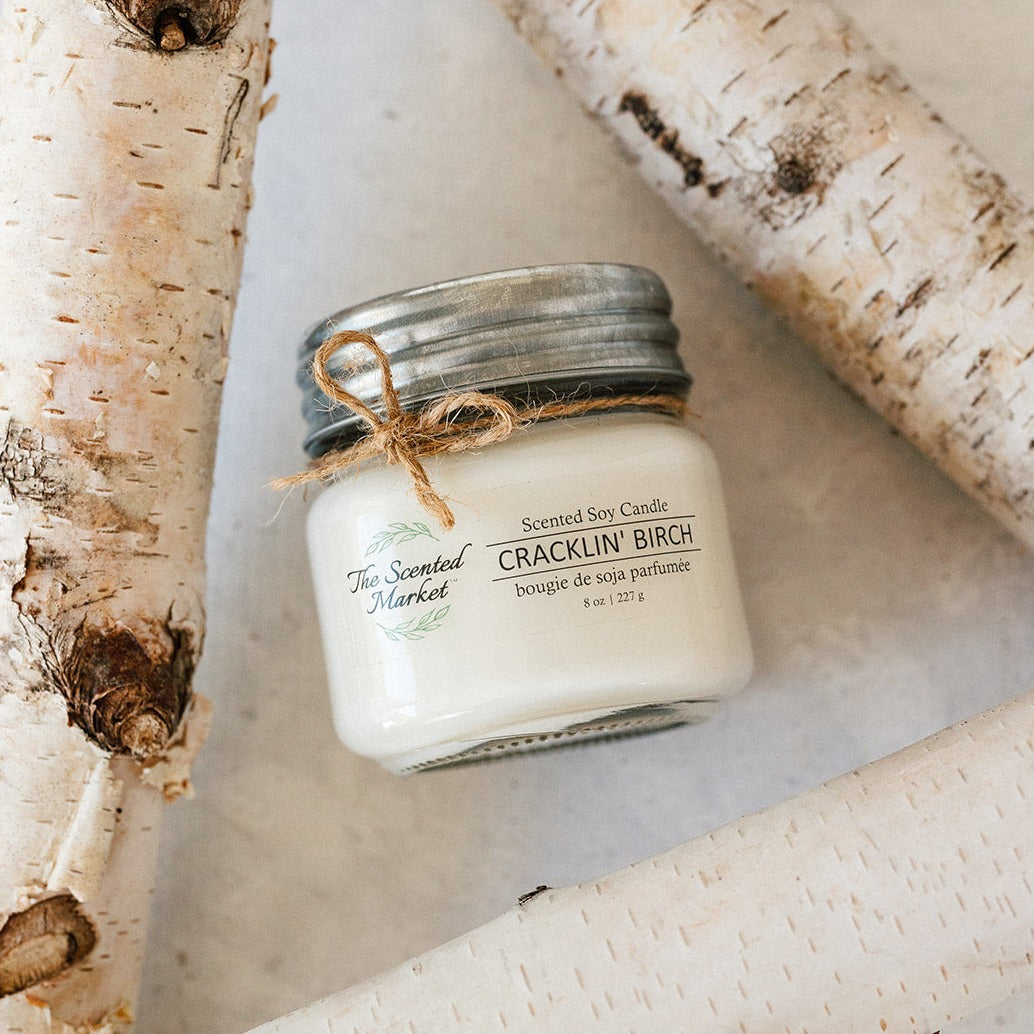 The Scented Market Cracklin' Birch Soy Wax Candle
