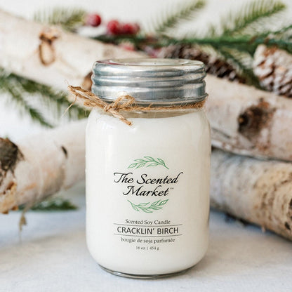 CRACKLIN' BIRCH Soy Wax Candle 16 oz - The Scented Market 