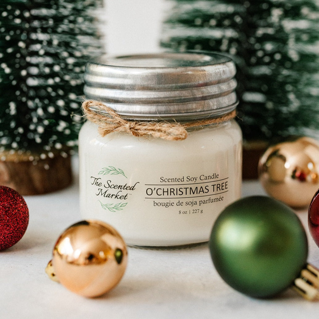 O'CHRISTMAS TREE Soy Wax Candle 8 oz - The Scented Market 