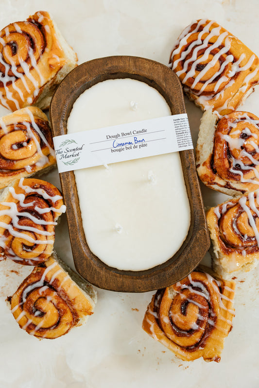 Brown Oval Dough Bowl - CINNAMON BUN