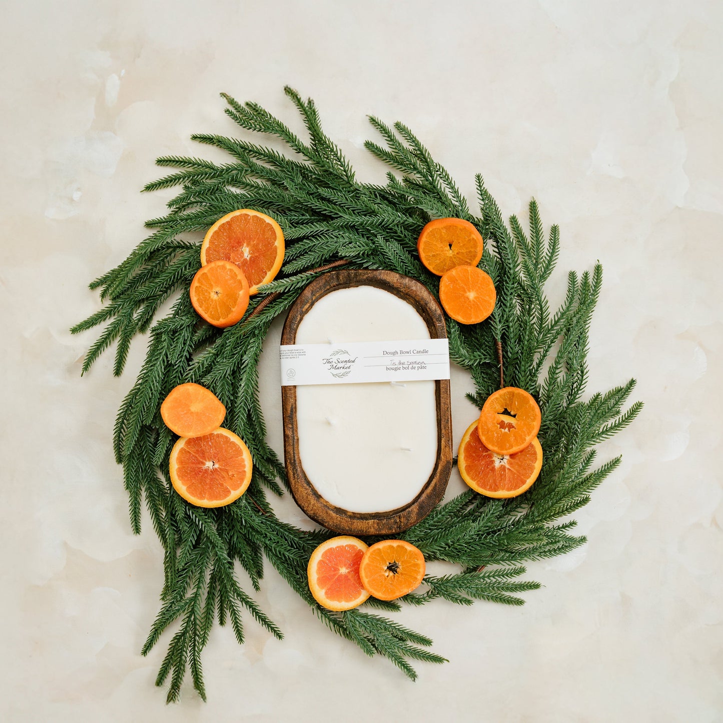 Brown Oval Dough Bowl - TIS' THE SEASON