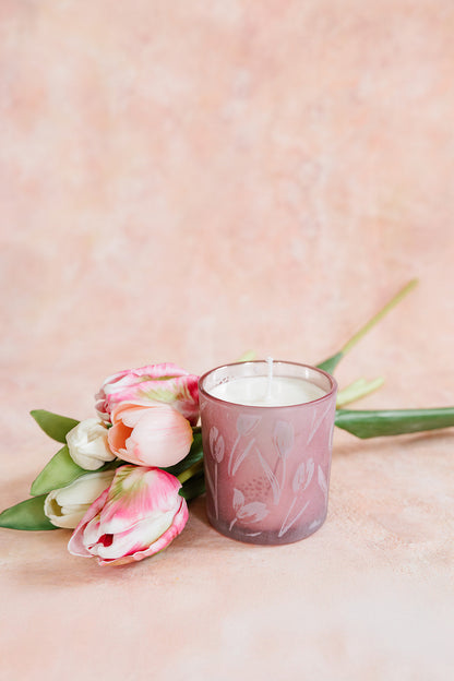 Tulip 1 Wick Soy Wax Candle - Small 8 oz