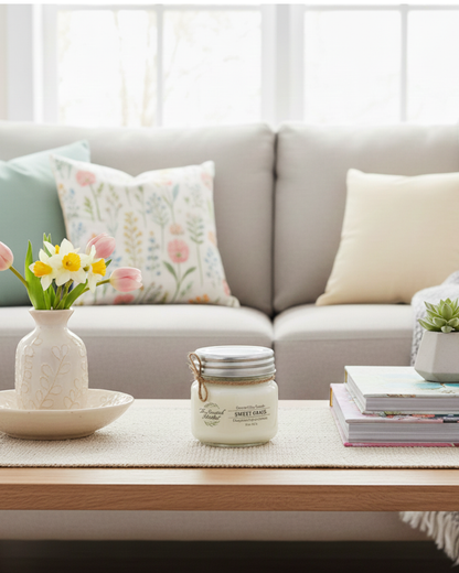 SWEET GRASS Soy Wax Candle 8 oz