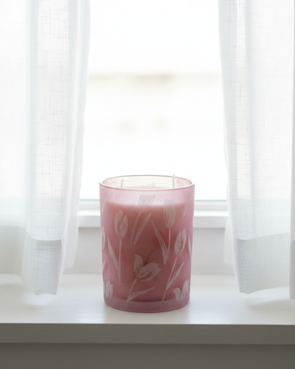 Tulip 2 Wick Soy Wax Candle - Large 28 oz