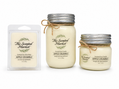 APPLE CRUMBLE Soy Wax Candle 8 oz