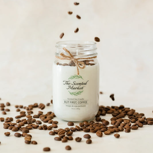 BUT FIRST, COFFEE Soy Wax Candle 16 oz - The Scented Market  Candles   