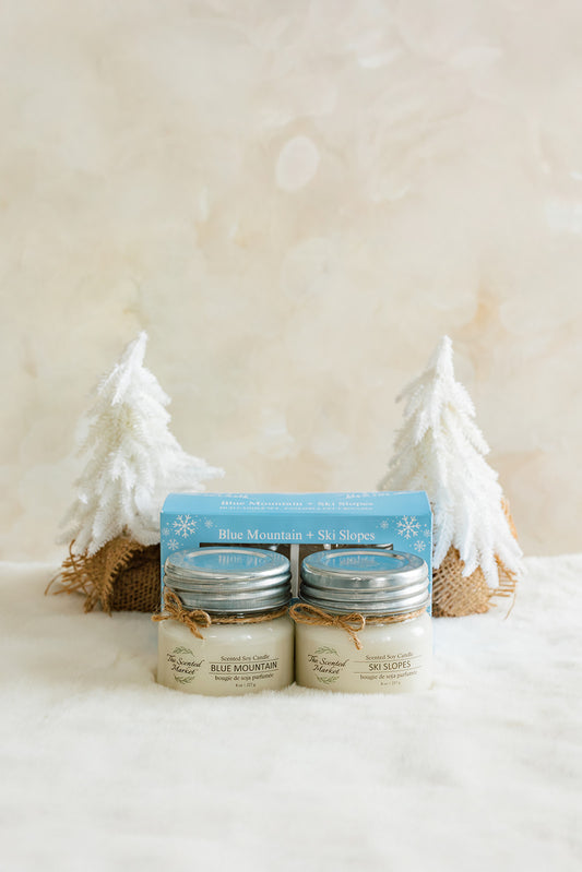 Blue Mountain Candle Gift Set – Fresh, Crisp, and Outdoorsy Scents
