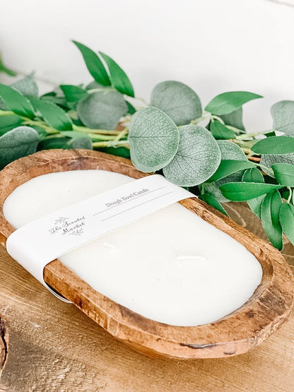 Brown Oval Dough Bowl - CASHMERE - The Scented Market  Candles   
