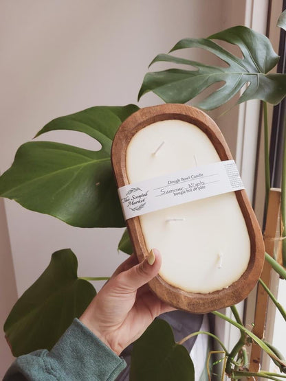 Brown Oval Dough Bowl - SUMMER NIGHTS - The Scented Market  Candles   