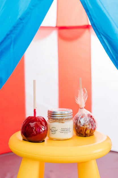 Carnival Candy Apple Soy Wax Candle 8 oz - The Scented Market 