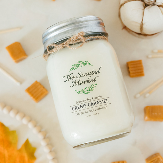 CARAMEL LOVE Soy Wax Candle 16 oz - The Scented Market  Candles   