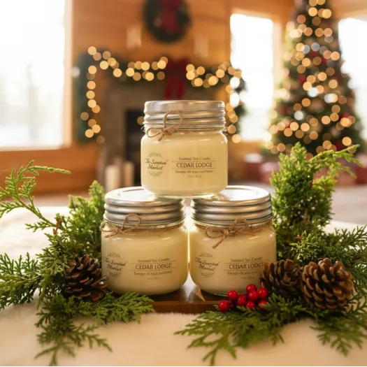 CEDAR LODGE - Scent of the Month December - The Scented Market  Candles   
