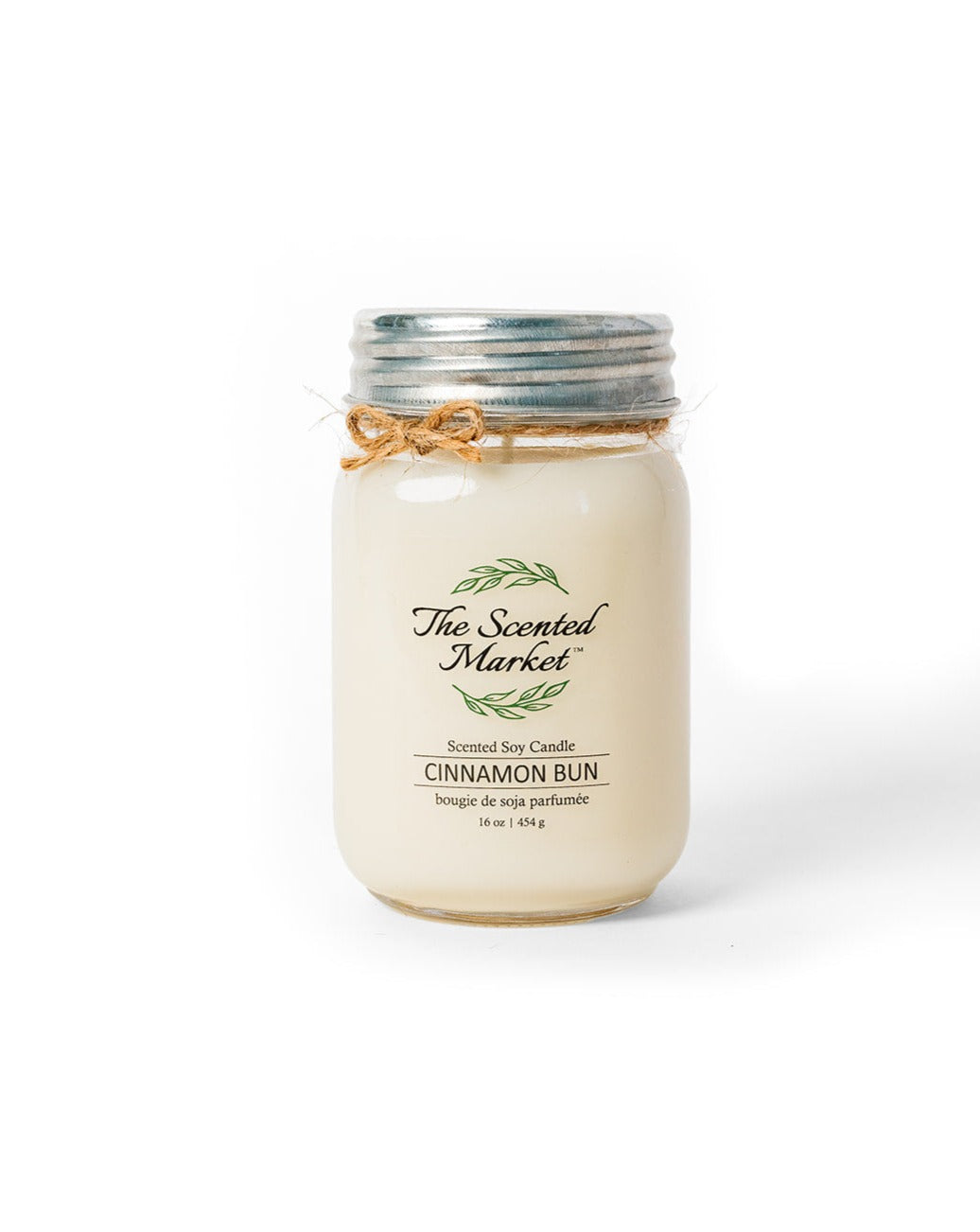 CINNAMON BUN Soy Wax Candle 16oz - The Scented Market  Candles   