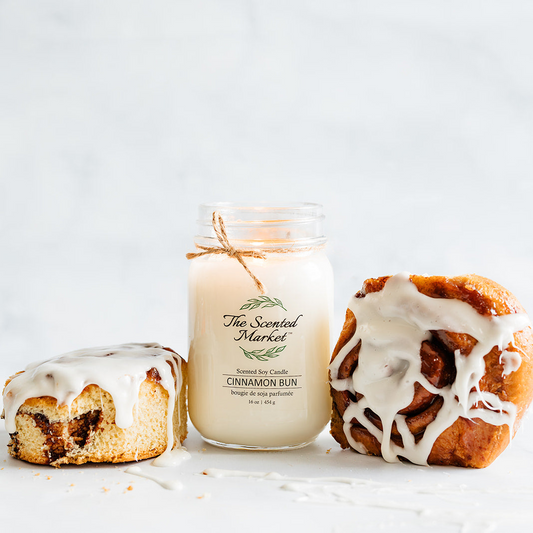 CINNAMON BUN Soy Wax Candle 16oz