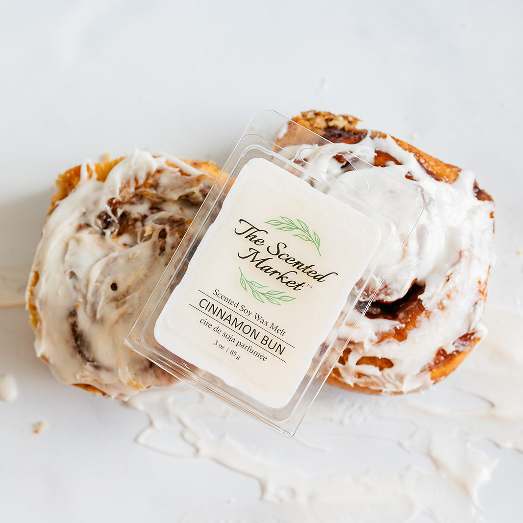 CINNAMON BUN Soy Wax Melt - The Scented Market  Wax Tarts   