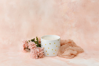 Ceramic Heart Vessel - 4 Wick - The Scented Market     