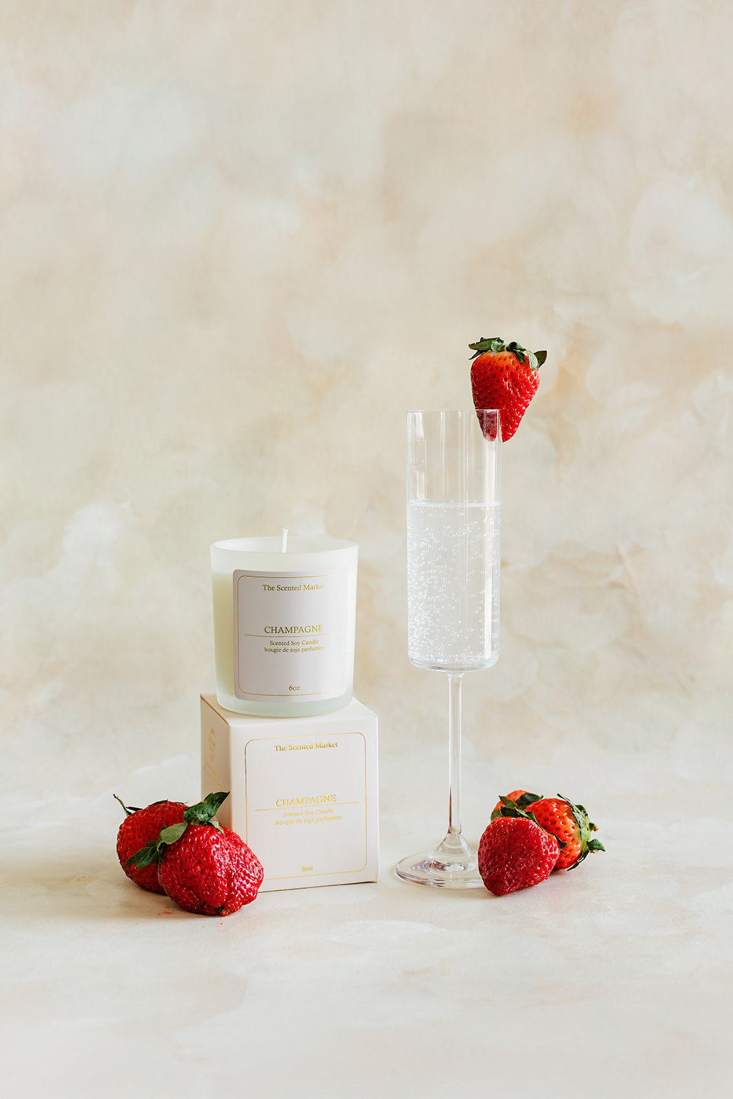 CHAMPAGNE Soy Wax Candle 6 oz